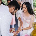 Surabhi Santosh Instagram – Moments in time 🤍🌸 
#Engagementday

Photography: @sk_abhijith 
Lehenga: @iktara.in 

#KeralaBrides #malayaliengagement #engagementphoto #malayalibride #happyvaishu