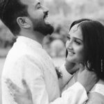 Surabhi Santosh Instagram - Ever Ours 🤍 🎶 @pranavchandranofficial . . . Photography @sk_abhijith Lehenga @iktara.in Bangalore, India