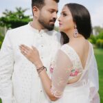 Surabhi Santosh Instagram - Ever Ours 🤍 🎶 @pranavchandranofficial . . . Photography @sk_abhijith Lehenga @iktara.in Bangalore, India