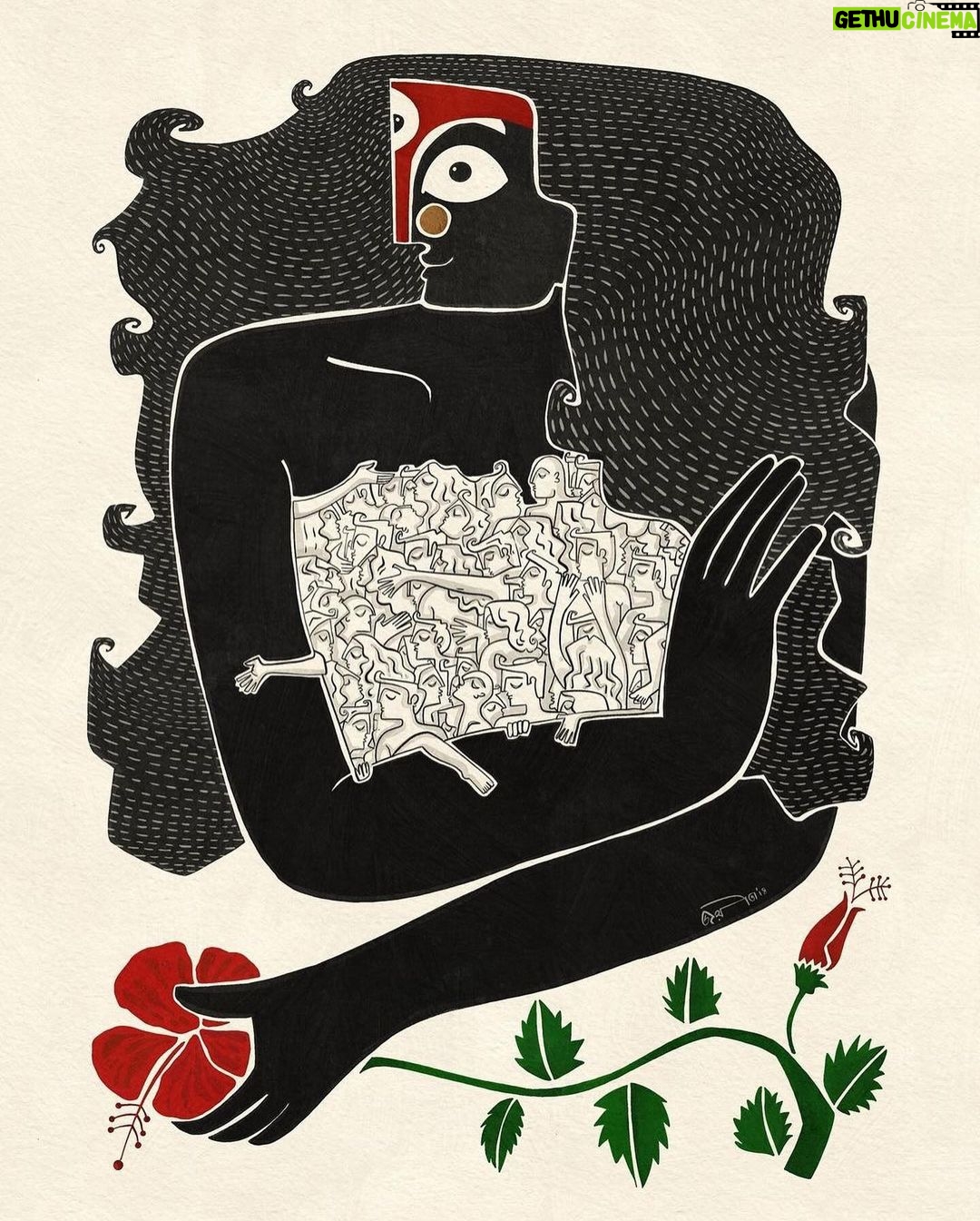 Swastika Mukherjee Instagram - শুভ দীপাবলী 🌺🪔 Via @joyeeta.joyart I portrayed her in every possible way i could visualise her! As a protector, as a superhero, as the saviour.. as the destroyer even! A character i have been so fond of! And it is her time of the year.. so why not! May be many more in future!♥️ 🌺