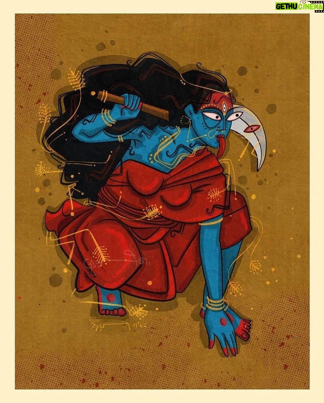 Swastika Mukherjee Instagram - শুভ দীপাবলী 🌺🪔 Via @joyeeta.joyart I portrayed her in every possible way i could visualise her! As a protector, as a superhero, as the saviour.. as the destroyer even! A character i have been so fond of! And it is her time of the year.. so why not! May be many more in future!♥️ 🌺