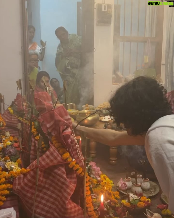 Swastika Mukherjee Instagram - shondhi pujo special 🌺🌺