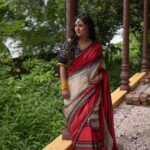 Swastika Mukherjee Instagram – The saree from where it all started. The saree that couldn’t be salvaged and we tried making a new one. That’s how the journey of making Swastika’s mother’s sarees started. And this one is something we are thrilled beyond words to have recreated. Tussur with Cotton Borders. The idea is to save the borders from sweating.
This is the star saree out of the ten sarees we recreated from Mashi’s wardrobe.
Last, but never the least.

@swastikamukherjee13 photographed by @aritrakabir 
Styled by @rishabhad 
Managed by @lipstickler 
Make up @prosenjit4867 
Hair : @mallicknita.bigbi 
Thank you @manishgolder for the venue suggestion ❤️
