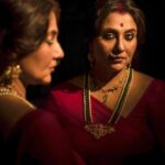 Swastika Mukherjee Instagram – DAIVI
Shakti- the great primordial feminine potency responsible for creation, change, destruction, and restoring balance is regarded as the vital cosmic force in Hindu pantheon that attains many forms and names, regulating all our actions.
Such is the magnanimity of “Shakti” despite being inconspicuous,SHE makes HER corporeal presence felt through various virtues, emotions, actions of the mortal beings.
Jalsaghar Calcutta celebrates Devi’ stuti and its embodiment in all mortal beings as “Shakti Rupena “(strength), “Buddhi Rupena”(intelligence),”Lakshmi Rupena” (prosperity), “Tusti rupena” (contentment) and above all “Matri Rupena” (motherly affection) in its “Daivi” range of jewelleries.
দৈবী
শক্তি ছাড়া জগতের অস্তিত্ব নেই । যেদিকেই তাকান সেখানেই শক্তির প্রকাশ, ক্ষুদ্রেই হোক বা বৃহৎ এ । এই শক্তিকেই আমরা পূজা করি । কিন্তু প্রশ্ন জাগে , যাকে জানি না তাকে স্বীকার করি কি করে ? শাস্ত্রে তাই এমন কিছু গুণাবলীর কথা চিহ্নিত করে যা মনুষ্যকুল সহ সকল প্রাণীর মধ্যেই বিদ্যমান। তাইই শক্তি । সেগুলির বিকাশের মাধ্যমেই আমরা সাধারণ থেকে অসাধারণ হয়ে উঠি , মানুষ থেকে হয়ে উঠি ‘ দৈবী ‘ । আসন্ন শারদ উৎসব কে মাথায় রেখে তাই জলসাঘর ক্যালকাটা এ , ‘শক্তি’ , ‘ ‘ লক্ষী ‘, ‘ মাতৃ ‘ , ‘ বুদ্ধি ‘ এবং ‘তুষ্টি ‘ রূপে মানুষেরই ‘ দৈবী ‘ সত্ত্বা র উদযাপন ।
Daivi @swastikamukherjee13
Styling @rabhisek
Clicks @sarkardebarshi19
Hair and Makeup @makeup_abhijithchanda
Thank you @lipstickler , @dipankar1016