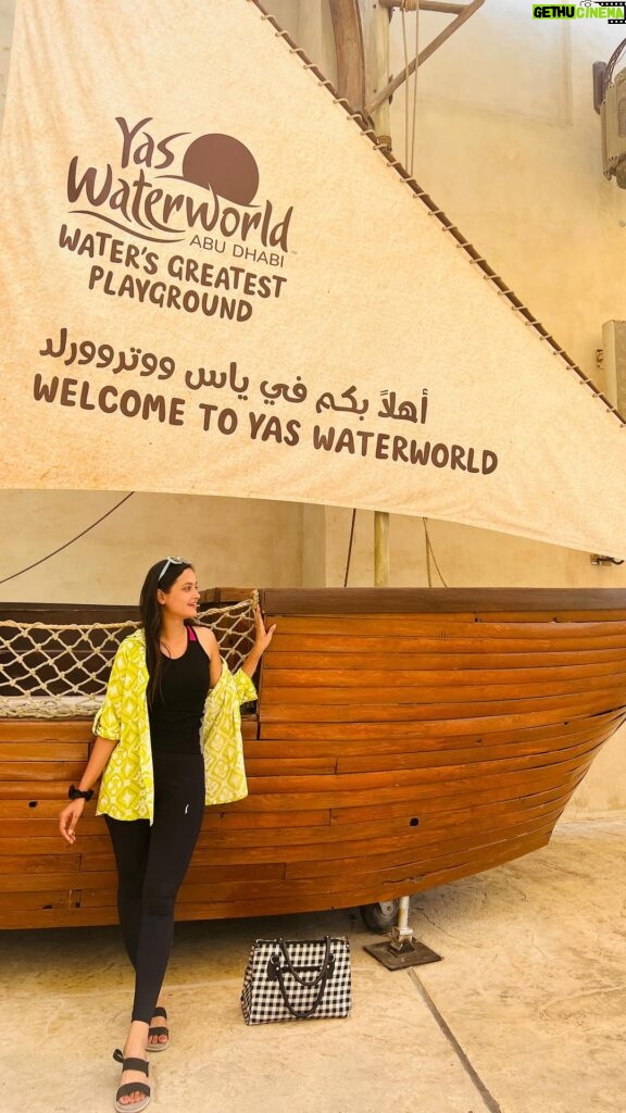 Tamanna Vyas Instagram - Water-full day in Abu Dhabi 💦 💙 #yaswaterworld #yaswaterworldabudhabi #yasisland #abudhabi #waterworld #poolday #summer #enjoyment #travelgram #traveler ##uae #uaelife #tamanna #tamannavyas Yas Waterworld Yas Island Abu Dhabi
