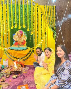 Tamanna Vyas Instagram - Ganapati Bapa Morya 🙏🏻

#ganeshchaturthi #ganpatibappa #ganeshpuja