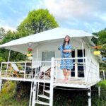 Tamanna Vyas Instagram - If you keep searching for everything beautiful in this world ❤️ you will eventually become it 😗✌🏻 #mountains #snow #destination #traveling #travelphotography #utrakhand #guptakashi #travelgram #travelgirl #sunrise #sunrisephotography #tamanna #tamannavyas @whiteheavencamps