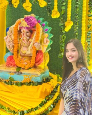Tamanna Vyas Instagram - Ganapati Bapa Morya 🙏🏻

#ganeshchaturthi #ganpatibappa #ganeshpuja
