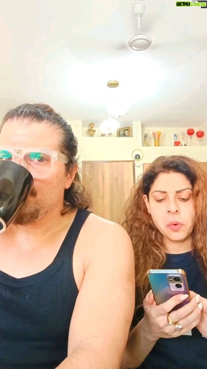 Tannaz Irani Instagram - Mera Raju expose ho Gaya .... Yeh ky aho Gaya Aaj mere saath. #bhakhtyarirani #madiranis #buckyntee #tuesday #trendingcouples👫 #couplegoals #parsicouple