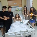 Tannaz Irani Instagram - Celebrating Diwali the best way we know how. In the hospital with all our madness and love. Thank you for ordering the Diyas like i wanted. And Zeus with the music and Zara with her special facial for me! Thank you @bhakhtyar for all the light and love . Just shows it doesn't matter where we are as long as we spend the time together! HAPPY DIWALI EVERYONE! #Diwali #diwalivibes #lights #festival #celebrate #celebratelife #familygoals #hospital #togetherforever #happydiwali #happydiwali🎉