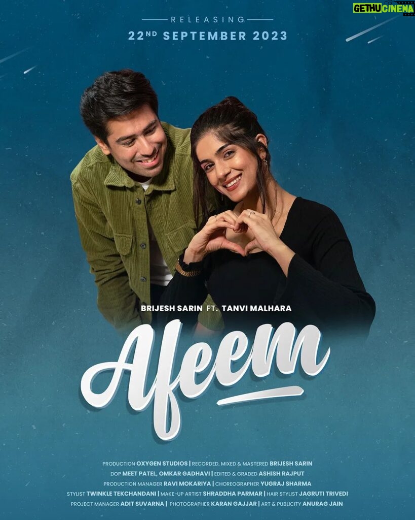 Tanvi Malhara Instagram - Mark Your Calendar, Afeem is going to take you on a Nostalgic Trip of your highschool days on 22nd September 2023. ✨ Afeem is the First single from my debut Album "End of Teenage", which is about falling in love at First Sight in your School Days. I have been waiting for this day since 3 years, when i composed this song in my head and it has finally come to life. Credits Starring @tanvi_malhara Produced by @oxygenstudios19 On Bass @raagsethi On Drums @pritul_chauhan On Trumpet @kanzariyaketan Mixed and Mastered by @brijeshsarin DOP @meetforsky @iamomkargadhavi Edited and Graded by @_rajput_ashish Production Manager @ravimokariya Choreographed by @yugraj_sharma05 Styled by @twinkle.49 MUA @shraddhamua Project manager @aditsuvarna Photographer @karanxgajjar Art & Publicity @anuragjainn . #brijeshsarin #musicvideo #teenagelove #album #tanvimalhara #afeem #endofteenage #debut #rocksong #trending #ahmedabad #upcomingsong #indiesong