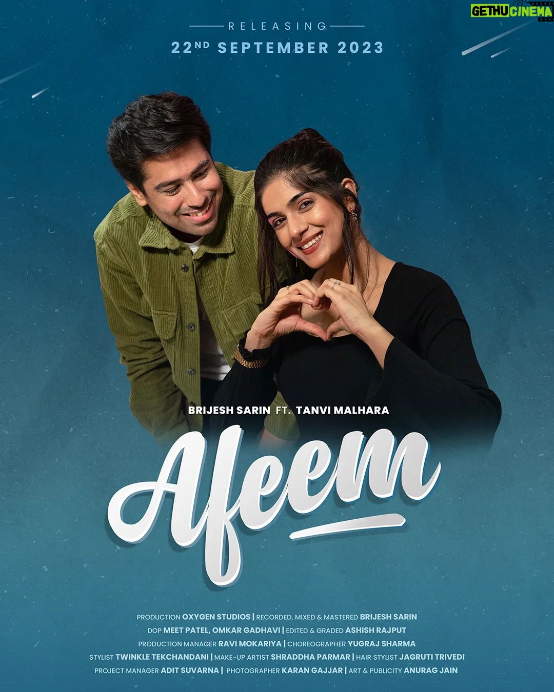 Tanvi Malhara Instagram - Mark Your Calendar, Afeem is going to take you on a Nostalgic Trip of your highschool days on 22nd September 2023. ✨ Afeem is the First single from my debut Album "End of Teenage", which is about falling in love at First Sight in your School Days. I have been waiting for this day since 3 years, when i composed this song in my head and it has finally come to life. Credits Starring @tanvi_malhara Produced by @oxygenstudios19 On Bass @raagsethi On Drums @pritul_chauhan On Trumpet @kanzariyaketan Mixed and Mastered by @brijeshsarin DOP @meetforsky @iamomkargadhavi Edited and Graded by @_rajput_ashish Production Manager @ravimokariya Choreographed by @yugraj_sharma05 Styled by @twinkle.49 MUA @shraddhamua Project manager @aditsuvarna Photographer @karanxgajjar Art & Publicity @anuragjainn . #brijeshsarin #musicvideo #teenagelove #album #tanvimalhara #afeem #endofteenage #debut #rocksong #trending #ahmedabad #upcomingsong #indiesong