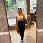 Tanvi Malhara Instagram – Lowkey obsessed with taking mirror selfies❤️✨

#fitcheck #ootd #mirrorselfies #tanvimalhara