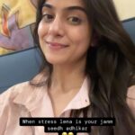 Tanvi Malhara Instagram – Bhagwan ki daya se ab main theek hoon😭😂

#stress #stressmanagement #funny #reels #achhasuno #life #crisis #daily #crisisdaily
