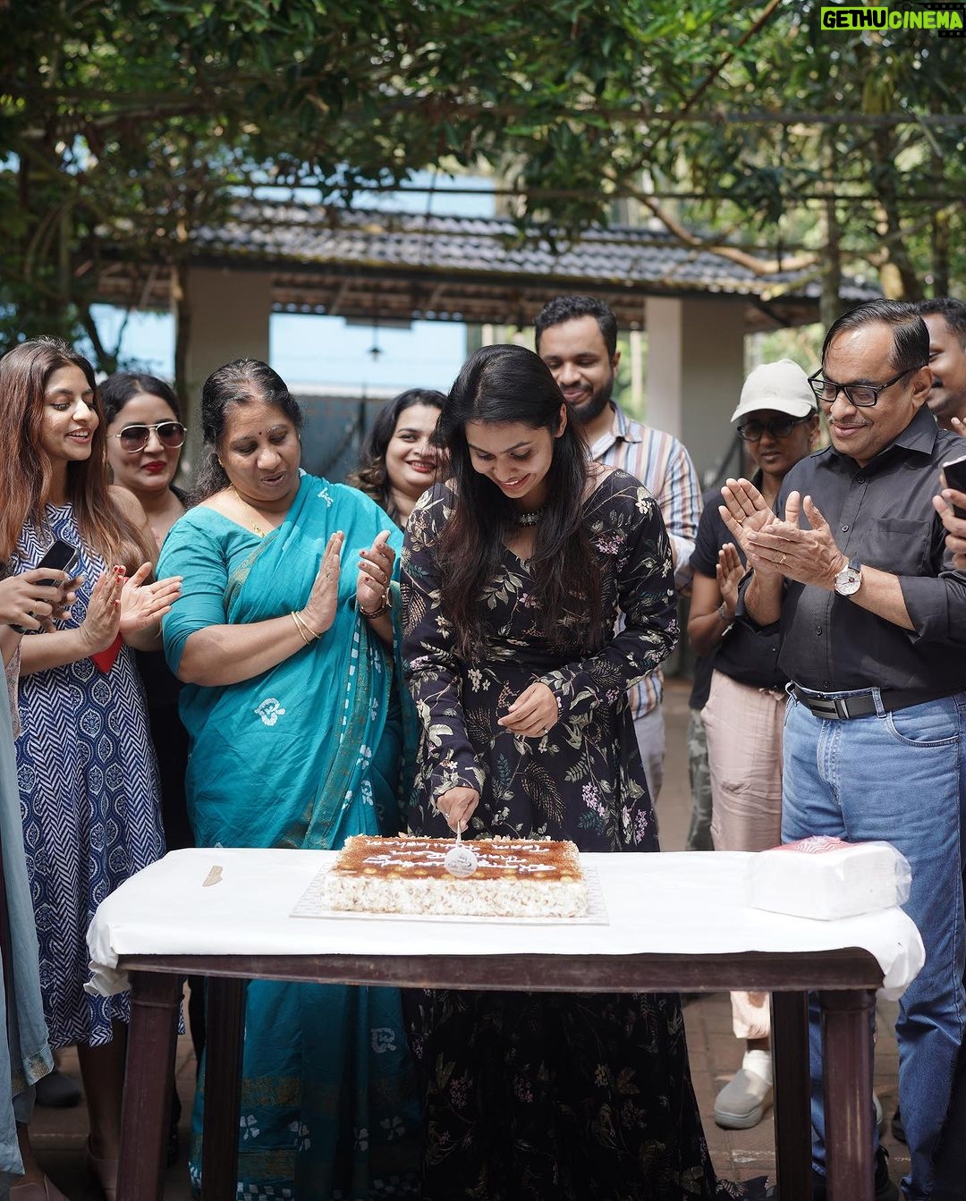 Tanvi Ram Instagram - Sharing some of my happy memories from my birthday :) Every year my birthday gets better and I can't thank enough to each and everyone who made this day a special one by wishing me:) And biggg warmmm huggggsss to my family and friends for travelling miles to be with me♥️ Definitely another best birthday ☺️☺️🤗♥️ @sandhya_kp_ @sulthana.razak @athmiyainsta @elsamma_johnson_ 🤗🤗🤗♥️♥️♥️😍😍😍😘😘😘 Team abhilasham for celebrating my birthday😁 This is my first birthday in malayalam set and this is going to be my lifetime memory♥️ @shamzuzayba @sajadkaakku @salman_skm @sams.o.n @nishadalikkal And my very own family♥️ @sangeethram #fromthehappiestsoul♥️ #thankyou #Ifeelvalued #ifeelcomplete Mukkam, Calicut
