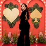 Tejasswi Prakash Instagram - In the game of @deltin_life , I bet on black. Tenniversary Celebrations at Deltin Royale 🖤🎲 . . . . . Styled by @natashaabothra With @mausmi_mitra_ Outfit @label_bella_d Jewellery @miranabymegha Shoes @aldo_shoes