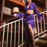 Tejasswi Prakash Instagram - Can’t stop stair-ing? Leave a 💜⬇️ . . . . . Styled by @natashaabothra With @mausmi_mitra_ @priyankaa.a_1 @bhavini.12 Outfit @labelmanikananda Jewelry @karishma.joolry Shoes @feeltwenty Hair styling- @go.glam.gauri 📸 @mirajverma_photography