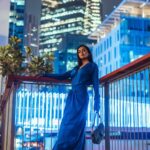 Tejasswi Prakash Instagram - Embrace change 💙 . . . . . 📸 @that.nikhil Styled by @natashaabothra With @priyankaa.a_91 @mausmi_mitra_ Outfit:- @nidhiandmahak Earring:- @ruhhette