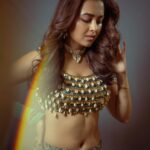 Tejasswi Prakash Instagram - Blurry but you get the picture 🤗❤️ . . . . . Styled by @natashaabothra Team @maumsi_mitra_ @dhwaniivithalani_22 Outfit @paulmiandharsh @viralmantra Choker, Earrings and Rings @meraki.mumbai Bangles @ijewels009 Photographer @deepak_das_photography Makeup: @jyotiiadvani.artistry Hair: @go.glam.gauri