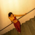 Tejasswi Prakash Instagram - Indolent stairs 🙈 . . . Styled by @natashaabothra With @mausmi_mitra_ Assited by @viiddz Coord @label_bella_d Earring and ring @kickyandperky Footwear @augusthaofficial 📸 @that.nikhil