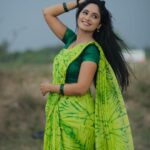 Tejaswini Gowda Instagram - 💚 Saree: @rs_fashionss_ ♥️ Pc: @mr.viki_pixer 🥰