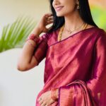 Tejaswini Gowda Instagram - ♥️ Saree: @rs_fashionss_ 🥰