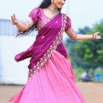 Tejaswini Gowda Instagram - Happy Dasara to all of u❤️❤️❤️ VC : @edenfilmography Styling : @harinireddym Designer : @sravanimandali.official Jewellery: @jewelplanethyd
