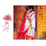 Tejaswini Gowda Instagram - As pure and divine so is our love ❤️ #telgu #telguactress #telgubride #telguwedding #saree #mua #muachennai #photooftheday #photoshoot #shadowsphotography #shadowsphotographychennai #shadowsphotographybyajay #designationwedding #love Bangalore, India
