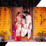 Tejaswini Gowda Instagram - As pure and divine so is our love ❤️ #telgu #telguactress #telgubride #telguwedding #saree #mua #muachennai #photooftheday #photoshoot #shadowsphotography #shadowsphotographychennai #shadowsphotographybyajay #designationwedding #love Bangalore, India