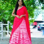 Tejaswini Gowda Instagram - ❤️ Outfit:- @sravanimandali.official Styling:- @harinireddym Jewellery:- @emmadi_silver_jewellery_hyd