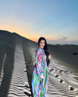 Tia Bajpai Instagram - Toes buried in sand, wind playing tag with my hair, sun showering blessings. Life's a canvas, paint it beautiful!