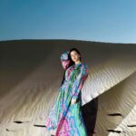 Tia Bajpai Instagram - Toes buried in sand, wind playing tag with my hair, sun showering blessings. Life's a canvas, paint it beautiful! Dubai UAE