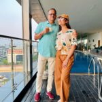 Tonni Laha Roy Instagram - To, the man i look upto, the shoulder which carries all the weight & cares for us silently still would love to make u laugh 🫶 Happy Birthday Bapi 🥂 #happybirthday #bapi #fatherdaughter #instagood #instadaily #instalike #birthday #birthdayboy #love Taj Gateway Vivanta