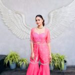 Tridha Choudhury Instagram - Wearing pink doesn’t make you weak; it makes you fierce 🩷 Wearing @vridhisomaani @indyverse.official 🩷 Styled by @intriguelook 🩷 PR @shrustijainn - #misstriouslyyours 🩷 #stylewithtridha #styleinspo #styledairy #stylediaries #pinkaesthetic #pinkpower