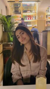 Tridha Choudhury Instagram - Dubbing the vibe with a Fresher song 🧿 #weekendmood #birthdayweekend #birthdaycelebration #sagittariusgang #sagittarius Khan Market,Delhi