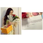 Tunisha Sharma Instagram - Some things make you smile, some make you laugh, while some just leave your heart so full of contentment that you can’t help but be grateful and count your blessings. This sweet gesture from @sheerin_hai filled my heart with joy, as well as left me thinking about how far I’ve come and the not-so-easy journey i had covered. I never talked about it much publicly or personally... “fitting in someone else’s shoe” was not at all a smooth journey. Some of you accepted me as Zara, while some didn’t, some appreciated me the way i am but some ought to criticism. Although the major portion were always the positive vibes i got, and for that i want to take a moment and thank each one of you for showing so much love and devoting your precious time to our show, expressing your opinion, whether good or bad, which helped the actor in me to become a better version of herself, or thank you for just reading this. Each fan, friend, family member, staff and co-actor, is really special and has contributed a great deal to my life. I’ll always be grateful for this feeling, for the blessings of almighty. And with this i promise to continue to entertain you and work as hard as i can.💪🏻 Thank You again!!! Yours- Zara❤