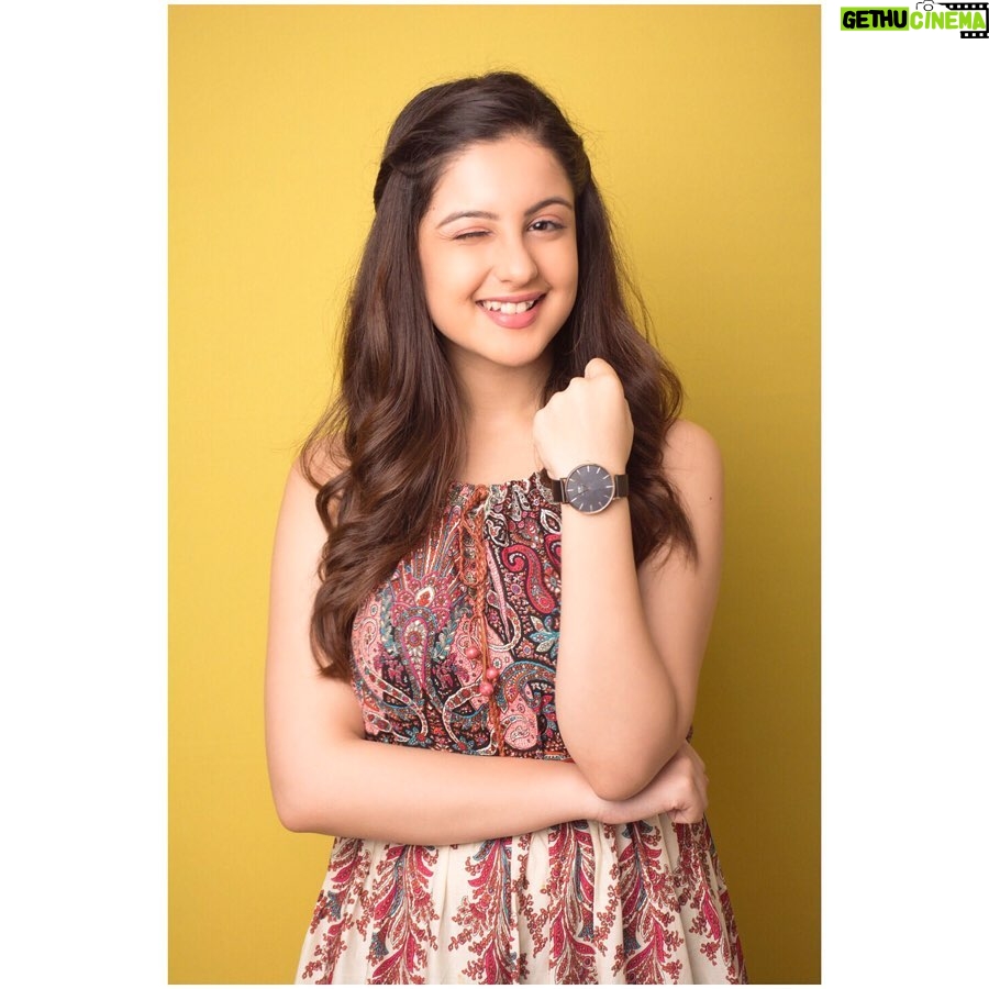 Tunisha Sharma Instagram - With @kanwardhilon For @danielwellington ⌚ We love styling our outfits with @danielwellington watches. Use my code " DWXTUNISHA " to get a 15% off on your purchase on the website or stores. #danielwellington❤️