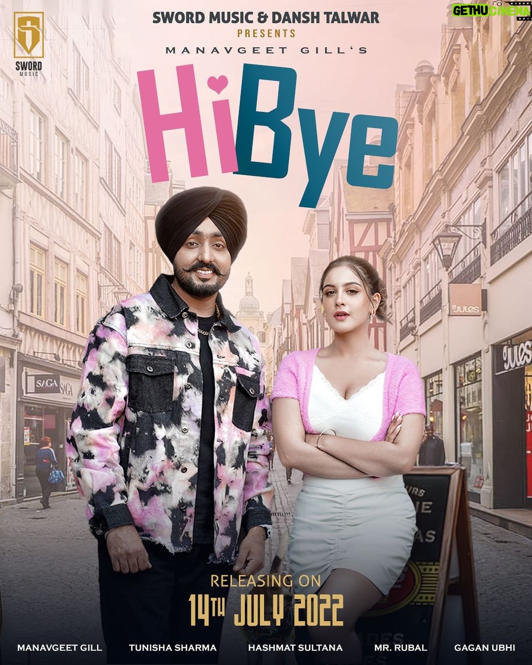 Tunisha Sharma Instagram - Singer/Lyrics/Composer- Manavgeet Gill Female vocal- @urshashmatsultana Music- @mrrubal Female lead- @_tunisha.sharma_ Video- @gaganubhi_ Label- @swordmusicofficial #hibye Mohali, Chandigarh