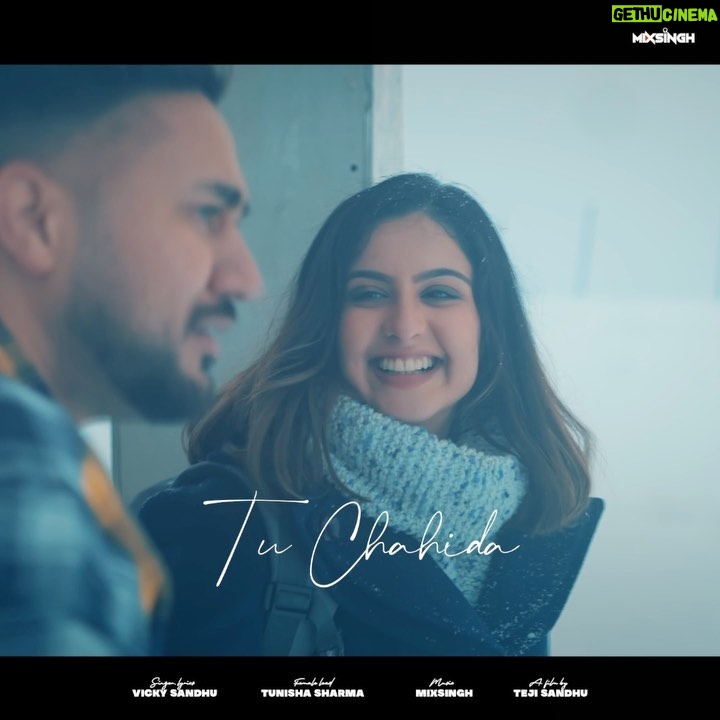 Tunisha Sharma Instagram - “Tu Chahida” is finally all yours🤍 (link in bio) • • • @vickysandhumusic @mixsingh @itejisandhu