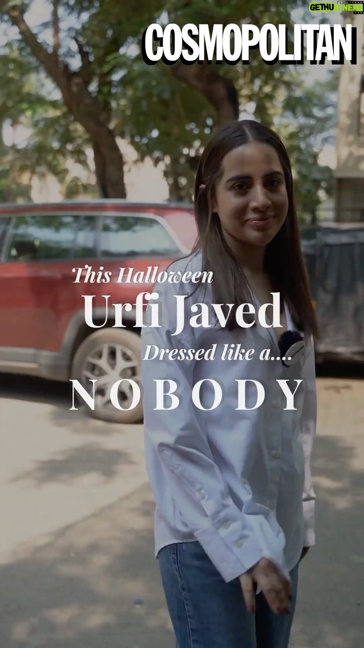 Urfi Javed Instagram - When it comes to Uorfi Javed and her fashion choices, there’s nothing that she hasn’t worn and nothing that she hasn’t done. Until this Halloween when she decided to dress up like a nobody. Far from her eccentric demeanour, Javed is one who loves to read, is a cat mom, and can very much consider rapping as a side hustle. We’re shocked this Halloween. But in a good way! Digital editor: @sonalved Video Editor: @sanjanaaaaaaaaa_ Videographer: @alphagrapherr Cafe location courtesy: @blabberallday #UorfiJaved #CosmoIndia #CosmpolitanIndia