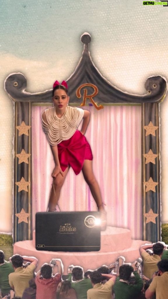 Urfi Javed Instagram - Serving only retro looks today😎 Come get lost with me in the Va Va Voom music video 🌟🎶 #boAtxArchies #VaVaVoom #RiverdaleRocker #collab @netflix_in @boat.nirvana