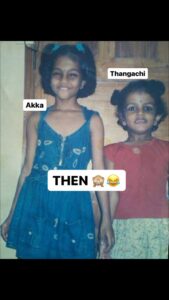 Vaishali Thaniga Instagram - Sister’s for life ❤️ look at the transition me and my sister then 2000 vs now 2023 😬❤️ time flies so fast 😍 #instareels #reelsvideo #transition #then #now #trending #trendingreels #trendingaudio #instadaily #instalove #sisters #sisterhood #sistersquad #reelitfeelit #timeflies #hapoymorning #morning #positivevibes #positivity #instamood #instalove #reelsindia #reelviral #videos #actress #blogger #style #fashionstyle #photogram #reelinstagram