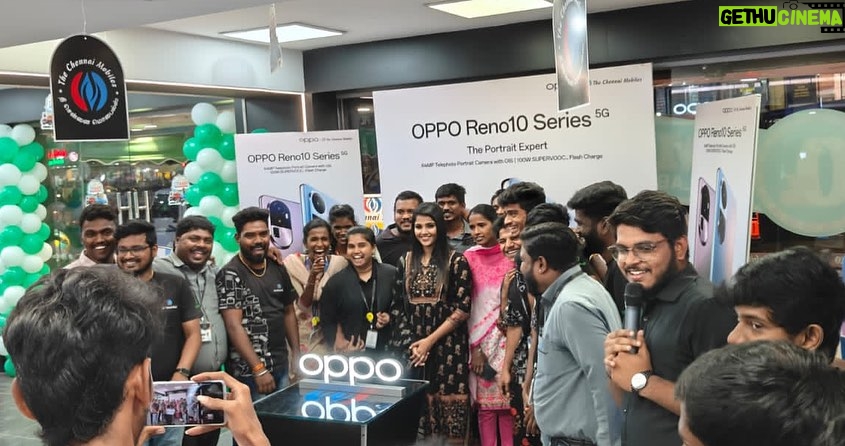Vaishali Thaniga Instagram - π’ Exciting Announcement: Oppo Reno10 Series has been launched! π We are thrilled to bring you the latest addition to the Oppo family, the highly anticipated Oppo Reno10 Series. And to make this launch even more special, we are happy to have @_vaishalithaniga join us at The Chennai Mobiles Store. The Oppo Reno10 Series is a true masterpiece, crafted to perfection with cutting-edge technology and exceptional features. But don't just take our word for it β come to your nearest store and experience yourself! #OPPOReno10Series #MakeEverySceneSpectacular #OPPO #OPPONewLaunch #NewLaunch #NewArrival #TheChennaiMobiles #TCM #TCMOffers #Gadgets #Appliances #Chennai
