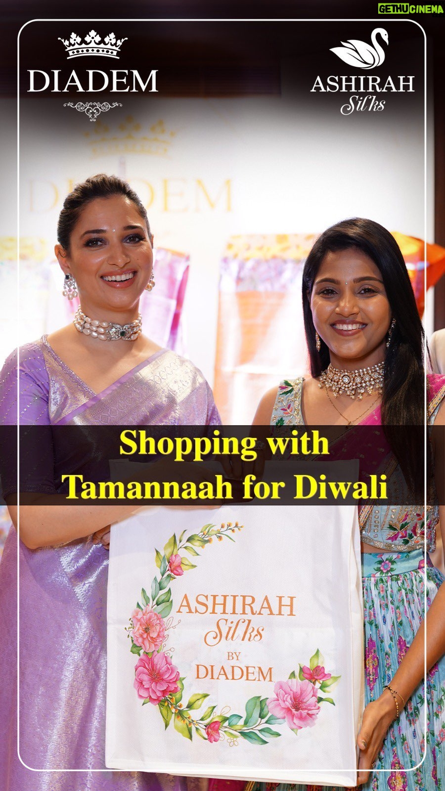 Vaishali Thaniga Instagram - Dhamaka Diwali shopping π experience with stunning actress @tamannaahspeaks β€οΈ Here is my lovely shopping experience at @diademstore.in for Diwali πͺ They have amazing collections with wide range of varieties. If you are looking out for some stylish and elegant outfits then do visit Diadem store π that would be the perfect shopping spot ππ So why are you waiting for ? Go !! Hurry up !! Take your family to nearby diadem store and shop for Diwali πͺ visit the store below to find it out πNo.80. G.N Chetty Road, Opp. Vani Mahal, T. Nagar π 144, Gemini Flyover Opp. The Park Hotel, Nungambakkam #diwali #shopping #experience #diadem #family #celebration #festive #vibes #instareels #salwar #sarees #fancy #designer #accessories #jewellery #blogger #style #fashiondesigner #accessories