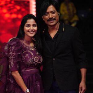 Vaishali Thaniga Instagram - With SJ Suriya sir 😍❤️ @iam__sjsuryah ❤️