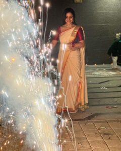Vaishnavi Chaitanya Instagram - May this festival of lights brightens your life and bring happiness and joy to you HAPPY DIWALI 🪔❤️😇