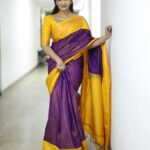 Vaishu Sundar Instagram - Never let anyone treat you like you're ordinary." Saree : @thiya_trendy_collections Photography : @_1click_studio