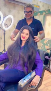 Varsha Priyadarshini Instagram - Happy birthday @varsha__priyadarshini_ 🎉 #sanjeevhairstudio #sanjeevstudio #shagyandsanjeev #bhubaneswar #cuttack #bhubaneswarbuzz #cuttackbuzz #makeupbyshagy #makeoverbyshagyandsanjeev India