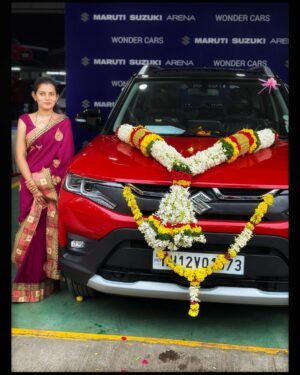 Veena Jagtap Instagram - First Follow Your Dream ,, Later Drive Your Dream💖

Congratulations Bhau & Vahini For the New Vehicle🌸🌸