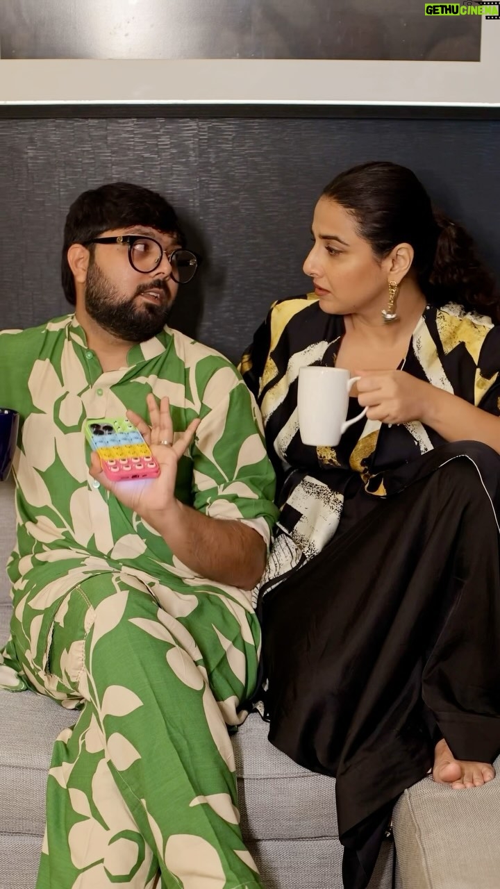 Vidya Balan Instagram - Tag your chai partner. Mine is my favourite @pranayjaitly❣️What say @pareshrawalofficial and @rajpalofficial 😉